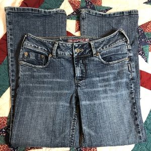 Vintage Y2K Silver Flare Jeans